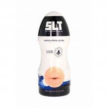 Мужской ручной мастурбатор-ротик с эффектом смазки «Deluxe Oral Flesh», цвет телесный, SLT SH-SLT007FLE, бренд Shots Media, длина 13 см.