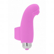Мультискоростной вибростимулятор на палец со съемной вибропулей Simplicity «Basile 10 Speed», цвет розовый, Shots Media SH-SIM051PNK, коллекция Simplicity by Shots