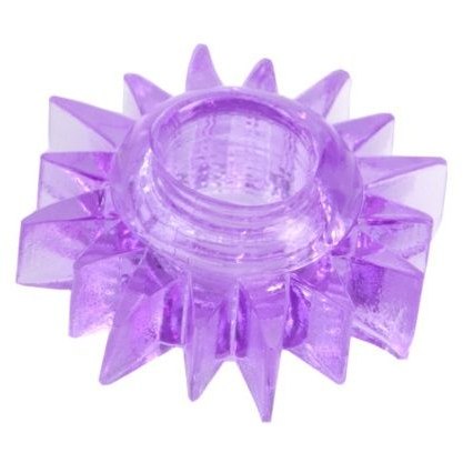 Фиолетовое эрекционное кольцо с шипиками, Toyfa 818004-4, цвет Фиолетовый, диаметр 1.5 см.