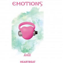 Мужское эрекционное виброкольцо «Emotions Heartbeat Light Pink», цвет розовый, Lola Toys 4006-02Lola, бренд Lola Games, из материала Силикон, длина 5.5 см.