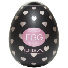 Мастурбатор-яйцо с необычным внутренним рельефом «Egg Lovers», цвет черный, Tenga EGG-001L, длина 7 см.