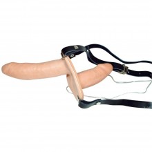 Женский страпон с вагинальной пробкой «Strap-On Duo», цвет телесный, You 2 Toys 0567159, из материала Латекс, длина 15 см.