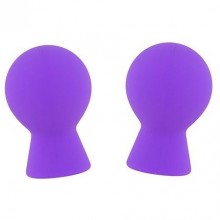 Вакуумные помпы для сосков «Lit-Up Nipple Suckers Small» маленькие, цвет фиолетовый, Dream Toys 21162, длина 7 см.