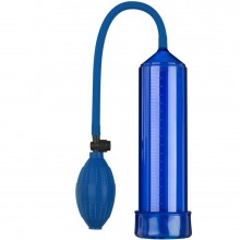 Мужская вакуумная помпа «Discovery Racer» для увеличения члена, цвет синий, Lola Toys 298547, из материала Пластик АБС, длина 25 см.