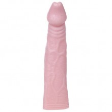 Удлиняющая насадка на пенис «Deep Love», фаллоудлинитель длина 21.5 см, Baile BI-026206, цвет Телесный, длина 19 см.