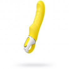 Женский вагинальный вибратор для точки G - «Vibes Yummy Sunshine», цвет желтый, Satisfyer J6457-V, из материала Силикон, длина 22.5 см.