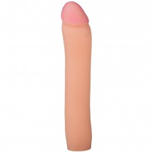 Реалистичная увеличивающая насадка на пенис, цвет телесный, Биоклон 690103ru, бренд Биоритм, из материала CyberSkin, длина 19 см.