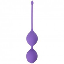 Вагинальные шарики со смещенным центром тяжести «See You In Bloom Duo Balls», цвет фиолетовый, Dream Toys 21229, длина 20 см.