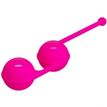 Вагинальные шарики на сцепке Pretty Love «Kegel Tighten Up III» от компании Baile, цвет розовый, BI-014493, длина 17 см.