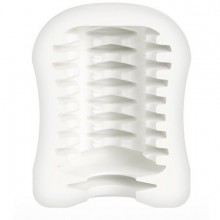 Компактный универсальный минимастурбатор Mystim MasturbaTIN Ribbed Ricky - Lemalla, бренд Mystim GmbH, цвет Белый, длина 5.5 см.