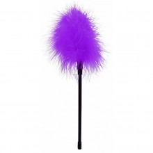 Фиолетовая пуховая кисточка для игр Ouch «Feather», SH-OU269PUR, бренд Shots Media, длина 27 см.