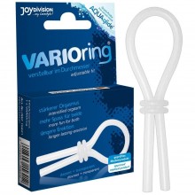 Эрекционное лассо для пениса «Varioring», белое, длина 9 см, Joy division 15621, бренд JoyDivision, цвет Белый, длина 9 см.
