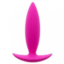 Малая розовая анальная пробка «Bootyful», общая длина 9 см, диаметр 2.5 см, Dream toys 21014, из материала Силикон, цвет Розовый, длина 9 см.