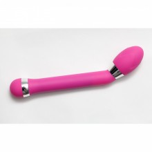 Длинный изогнутый женский вибратор для точки G, цвет розовый, 4sexdream 47508-MM, из материала Пластик АБС, длина 19 см.