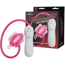 Стимулятор-бабочка с выносным пультом, цвет розовый, Erotic Fantasy HT-V8, бренд EroticFantasy