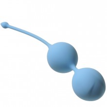 Вагинальные шарики Love Story «Fleur-de-Lisa Sky Blue» со смещенным центром, Lola Toys 3006-04Lola, из материала Силикон, цвет Голубой, длина 19.5 см.