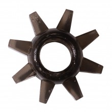 Эрекционное кольцо «Cogweel Black» с шипами для дополнительной стимуляции из коллекции Lola Rings, цвет черный, INS0114-91Lola, бренд Lola Games, из материала TPR, длина 4.5 см.