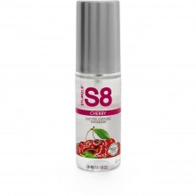 Вкусовой лубрикант «WB Flavored Lube» со вкусом вишни, объем 50 мл, Stimul8 STF7406ch, из материала Водная основа, цвет Прозрачный, 50 мл.