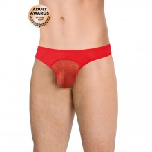 Сексуальные мужские трусы с крупной сеткой по центру SoftLine Mens Collection, цвет красный, размер XL