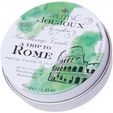 Массажная свеча «Roma» от компании Petits JouJoux, аромат - грейпфрут и бергамот, 33 гр, 46761, из материала Масло, цвет Белый, 43 мл.
