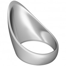 Эрекционное кольцо каплевидное малое «Teardrop Cockring», диаметр 4 см, цвет Серебристый, диаметр 4 см.