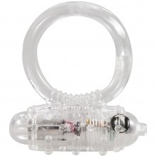 Силиконовое виброкольцо «Vibro Ring Clear», цвет прозрачный, бренд Orion, из материала TPE