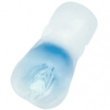 Прозрачный реалистичный мастурбатор «Juicy Pussy Subtle Crystal», Toyfa 894004, из материала TPE, длина 14.5 см.
