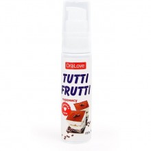 Съедобная гель-смазка «Tutti-Frutti OraLove» для орального секса со вкусом тирамису, 30г, 30015, из материала Водная основа, 30 мл.