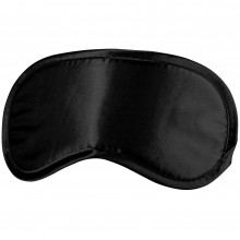 Мягкая маска на глаза закрытая на эластичной резинке «Soft Eyemask», черная, Shots Media OU027BLK, длина 17.5 см.