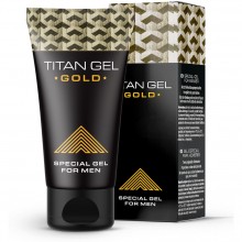 Мужской гель для увеличения члена «Titan Gel Gold Tantra», 50 мл, TIT1346G, из материала Водная основа, цвет Бесцветный, 50 мл.