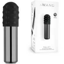 Миниатюрный перезаряжаемый вибратор премиум-класса «Le Wand Bullet» с насадками, темный графит, Le Wand LW-012-BLK, цвет Черный, длина 7.6 см.