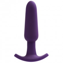 Небольшая анальная вибровтулка с ограничителем «Bump», цвет фиолетовый, VeDO 5962130000, длина 12.8 см.