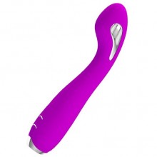 Вибратор для точки G «Hector» с электростимуляцией, цвет фиолетовый, Baile BI-014765, из материала Силикон, коллекция Pretty Love, длина 19.5 см.