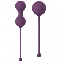Набор из 2 вагинальных шариков со смещенным центром тяжести «Carmen Lavender Sunset», цвет фиолетовый, Lola Toys 3011-03lola, из материала Силикон, коллекция Love Story, длина 18.3 см.