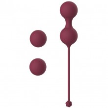 Набор вагинальных шариков со смещенным центром тяжести «Diva Vine Red» из коллекции Love Story от Lola Toys, цвет бордовый, 3012-02lola, бренд Lola Games, из материала Силикон, длина 17.8 см.