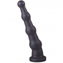 Анальный стимулятор с изгибом, цвет черный, Lovetoy 427203, бренд Биоклон, из материала ПВХ, длина 20.5 см.