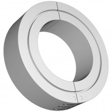 Гладкое металлическое кольцо-утяжелитель на мошонку с ключиком, диаметр 4.5 см, вес 315 гр, Джага-Джага 742-02 PP DD, диаметр 4.5 см., со скидкой