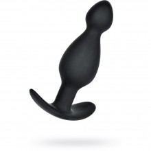 Анальная силиконовая пробка «A-Toys by TOYFA» размера M с ограничителем, черная, длина 11.5 см, диаметр 3.5 см, 761317, цвет Черный, длина 11.5 см.
