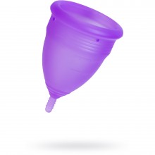 Гигиеническая менструальная чаша «Lila Eromantica», силикон, фиолетовый, размер S, 210339, длина 4.5 см.