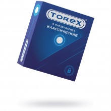 Презервативы классические «Torex №3», латекс, 3 шт, 00901, цвет Прозрачный, диаметр 5.2 см.