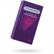 Презервативы ультратонкие «Torex №12», латекс, 12 шт, 00909, цвет Прозрачный, длина 18 см.