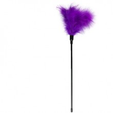 Фиолетовая щекоталка для тиклинга «Feather Tickler», длина 44 см, Easytoys ET253PUR, из материала Натуральное перо, длина 44 см.