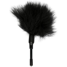 Маленькая черная щекоталка «Feather Tickler», длина 17 см, Easy Toys ET255BLK, из материала Натуральное перо, длина 17 см.