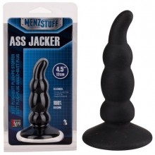 Черный анальный стимулятор «Ass Jacker», длина 12 см, диаметр 2.5 см, Dream toys 20688, длина 12 см.