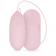 Нежно-розовое виброяйцо «Luv Egg» с пультом ДУ, рабочая длина 7 см, диаметр 2.8 см, Edc wholesale, бренд EDC Collections, из материала Пластик АБС, цвет Розовый, длина 16 см.