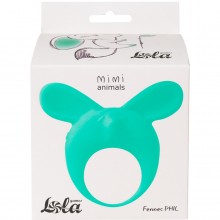Зеленое эрекционное кольцо «Mimi Animals Fennec Phil» с ушками, Lola Games 7000-04lola, цвет Зеленый, длина 7.9 см.