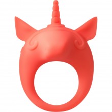 Оранжевое эрекционное кольцо «Mimi Animals Unicorn Alfie», Lola Games 7000-26lola, из материала Силикон, цвет Оранжевый, длина 8.5 см.