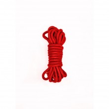 Красная хлопковая веревка «Party Hard Do Not Disturb» для связывания, 5 метров, Lola Games 1157-02lola, из материала Хлопок, цвет Красный, 5 м.