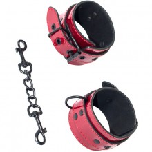 Красные ремневые наручники «Party Hard Bizzare», Lola Games 1099-01lola, из материала Полиуретан, длина 32.5 см.