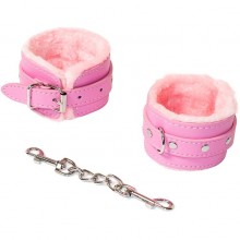 Розовые наручники «Party Hard Calm» с мехом, Lola Games 1097-03lola, из материала ПВХ, цвет Розовый, длина 31 см.
